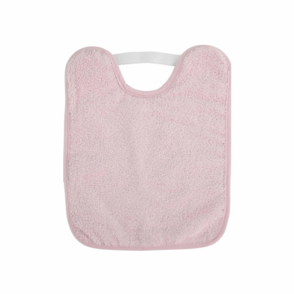 Bavoir bébé en bouclette rose blossom Saro