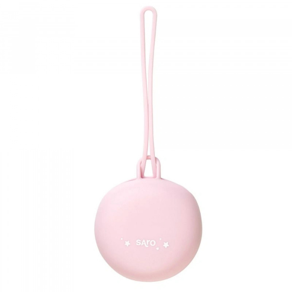 Porte sucettes en silicone rose Saro