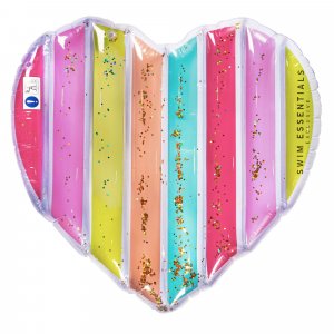 Matelas gonflable cœur coloré 150 x 120 cm Swim essentials
