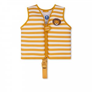 Gilet de natation enfant 3-6 ans - rayures jaunes Swim essentials