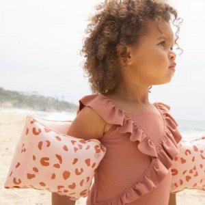 Brassards piscine enfant 2-6 ans - léopard old pink Swim essentials