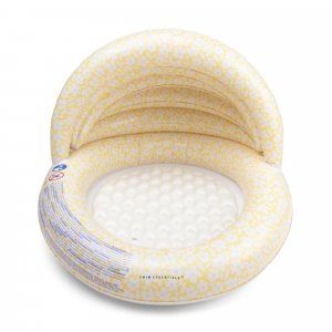 Piscine bébé ø 100 cm fleurs jaunes 2 anneaux Swim essentials