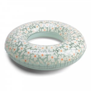 Bouée gonflable 90 cm fleurs vertes Swim essentials