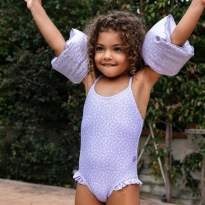 Brassards piscine enfant 2-6 ans - léopard lila Swim essentials