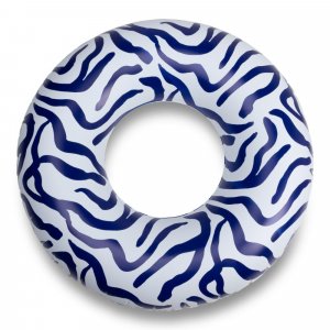 Bouée gonflable rayures noires ø 102 cm Swim essentials