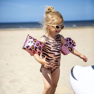 Brassards piscine enfant 2-6 ans - léopard rose gold Swim essentials