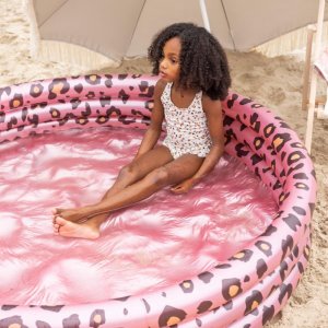 Piscine bébé ø 150 cm 3 anneaux léopard rose Swim essentials