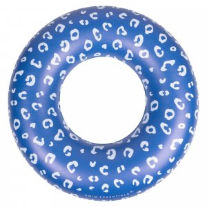 Bouée gonflable 90 cm léopard bleu Swim essentials