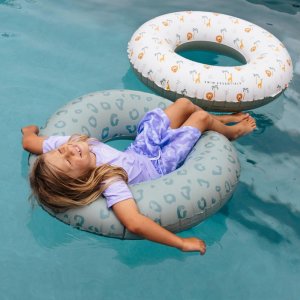 Bouée gonflable léopard vert 90 cm Swim essentials