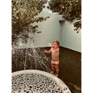 Tapis d'eau ø 150 cm safari beige Swim essentials