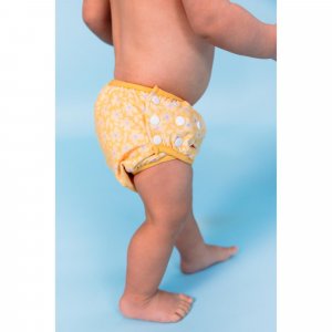 Couche de bain lavable 0-3 ans fleurs jaunes Swim essentials