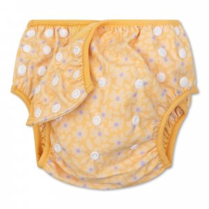Couche de bain lavable 0-3 ans fleurs jaunes Swim essentials