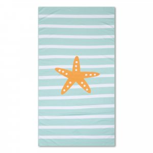 Serviette etoile de mer microfibre - 170x90 cm Swim essentials