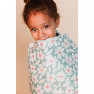 Serviette microfibre 180x90 cm - fleurs vertes Swim essentials