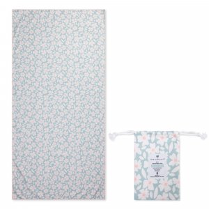 Serviette microfibre 180x90 cm - fleurs vertes Swim essentials
