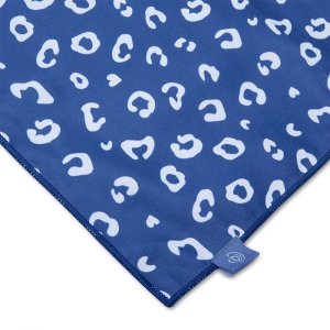 Serviettes de plage microfibre léopard bleu 135 x 65 cm Swim essentials