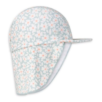 Casquette uv 2-4 ans fleurs vertes