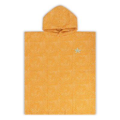 Poncho de plage 55 x 50 cm pois orange