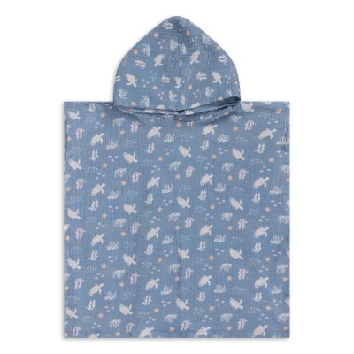 Poncho de plage 55 x 50 cm mer de corail