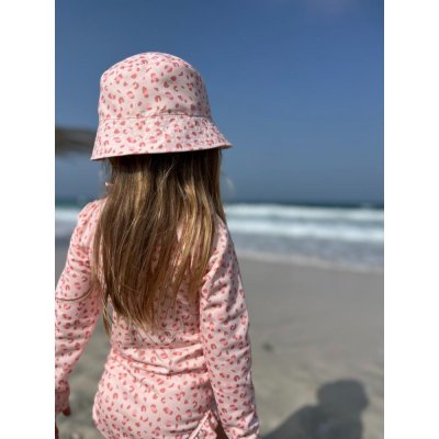 Chapeau anti uv léopard rose - 4-8 ans