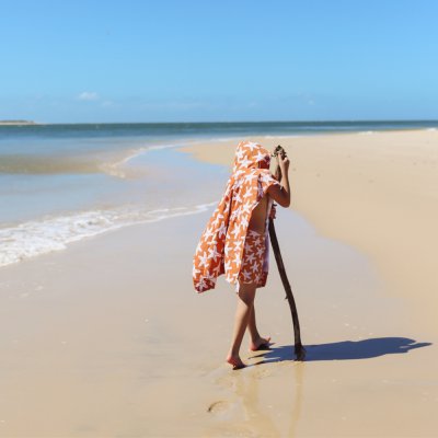 Poncho de plage étoile de mer 65x65 cm