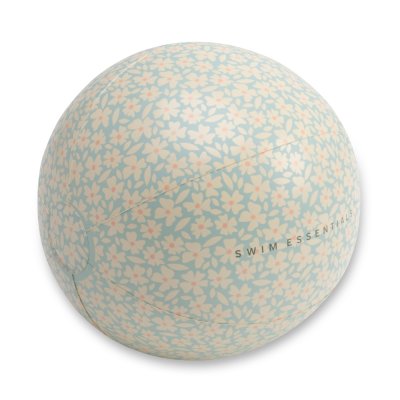 Ballon de plage 51 cm fleurs vertes