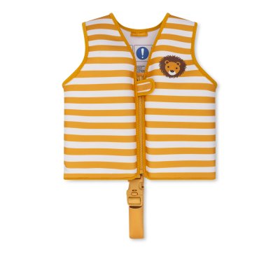 Gilet de natation enfant 3-6 ans - rayures jaunes
