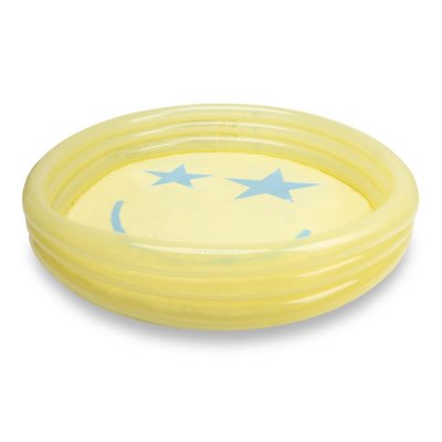 Piscine bébé ø 150 cm 3 anneaux smiley jaune