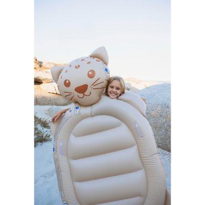 Matelas gonflable léopard