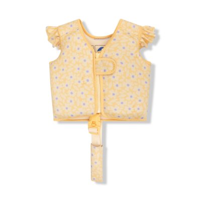 Gilet de natation fleurs jaunes 1-2 ans