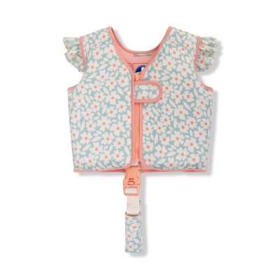 Gilet de natation fleurs vertes 2-3 ans