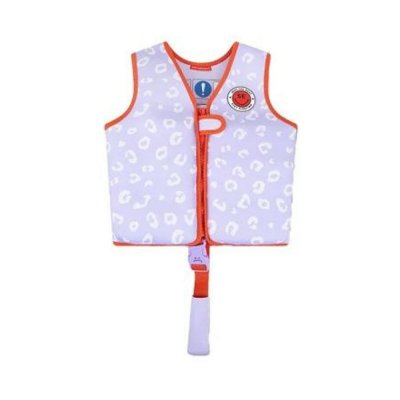 Gilet de natation enfant 3-6 ans - léopard lila