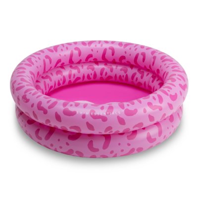 Piscine bébé ø 60 cm léopard rose 2 anneaux