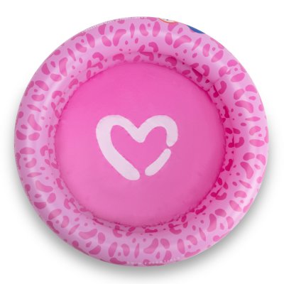 Piscine bébé ø 60 cm léopard rose 2 anneaux
