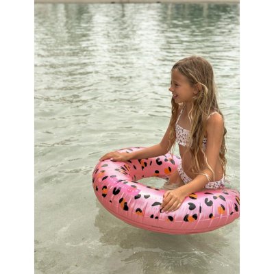 Bouée gonflable léopard rose 90 cm