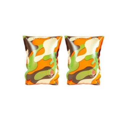 Brassards piscine enfant 2-6 ans - orange camouflage