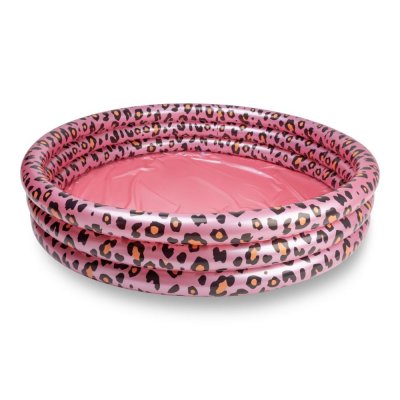 Piscine bébé ø 150 cm 3 anneaux léopard rose