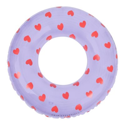 Bouée gonflable cœur violet 90 cm