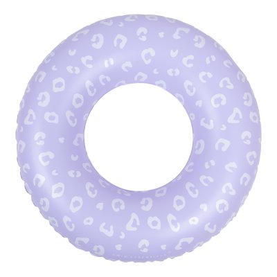 Bouée gonflable 90 cm léopard lila