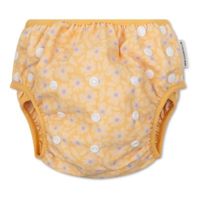 Couche de bain lavable 0-3 ans fleurs jaunes