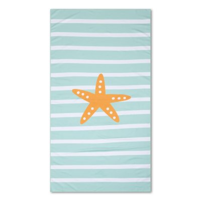 Serviette etoile de mer microfibre - 170x90 cm