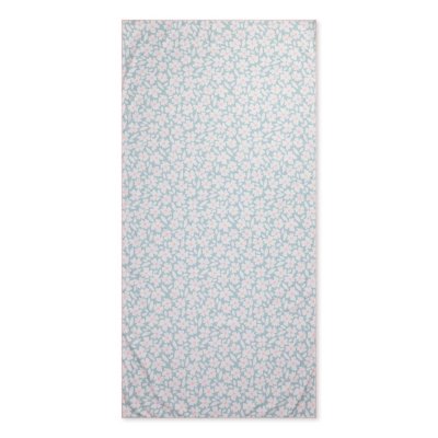 Serviette microfibre 180x90 cm - fleurs vertes