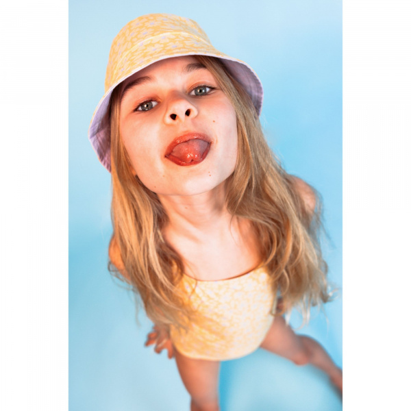 Chapeau anti uv réversible - 2-4 ans fleurs jaunes Swim essentials