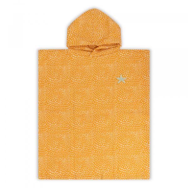 Poncho de plage 55 x 50 cm pois orange Swim essentials