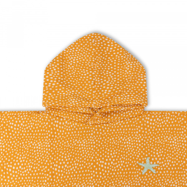 Poncho de plage 55 x 50 cm pois orange Swim essentials