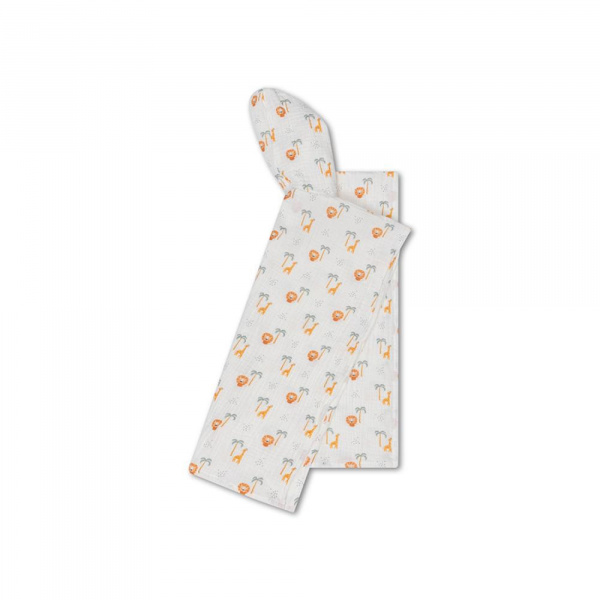 Poncho de plage 55 x 50 cm pois orange Swim essentials