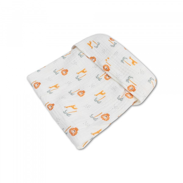 Poncho de plage 55 x 50 cm pois orange Swim essentials