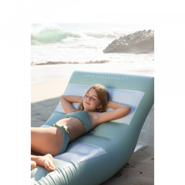 Matelas gonflable 180 cm - rayure verte Swim essentials