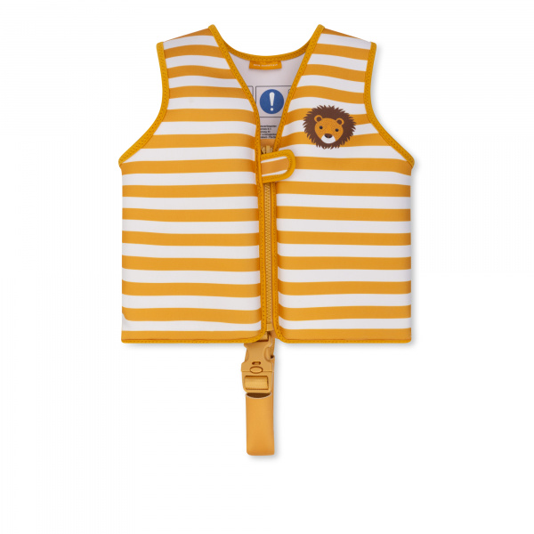 Gilet de natation enfant 3-6 ans - rayures jaunes Swim essentials