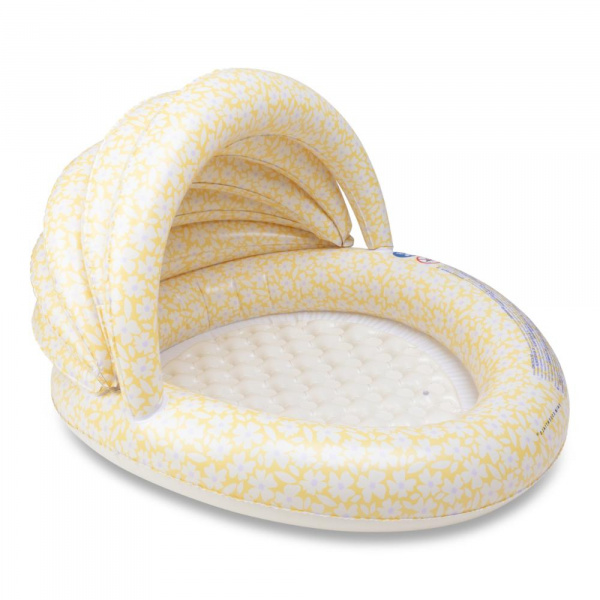 Piscine bébé ø 100 cm fleurs jaunes 2 anneaux Swim essentials